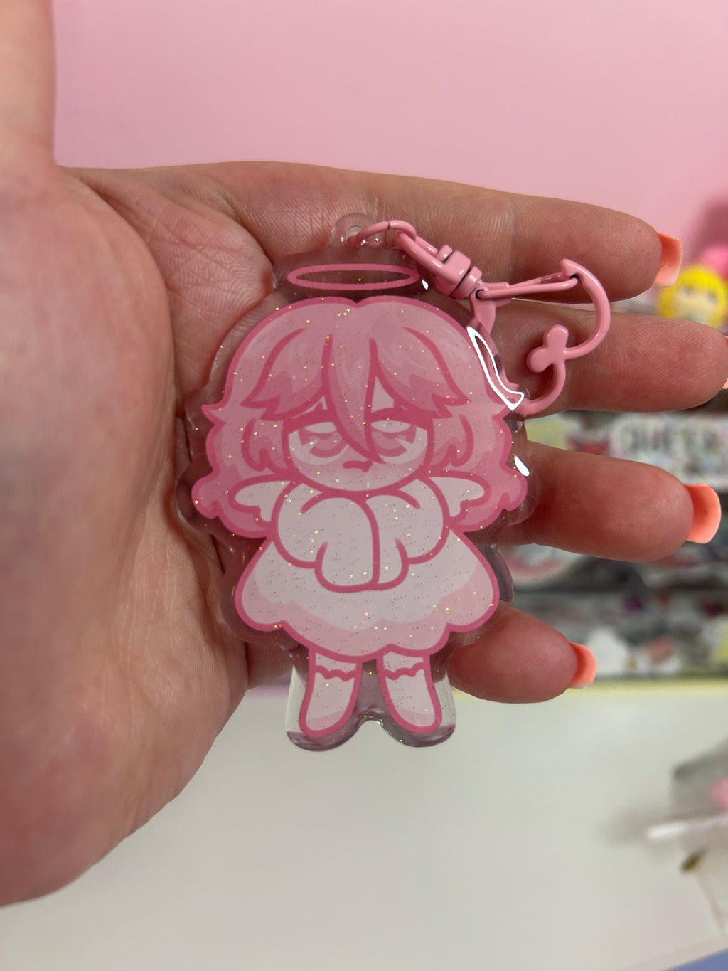 Angel Acrylic Keychain