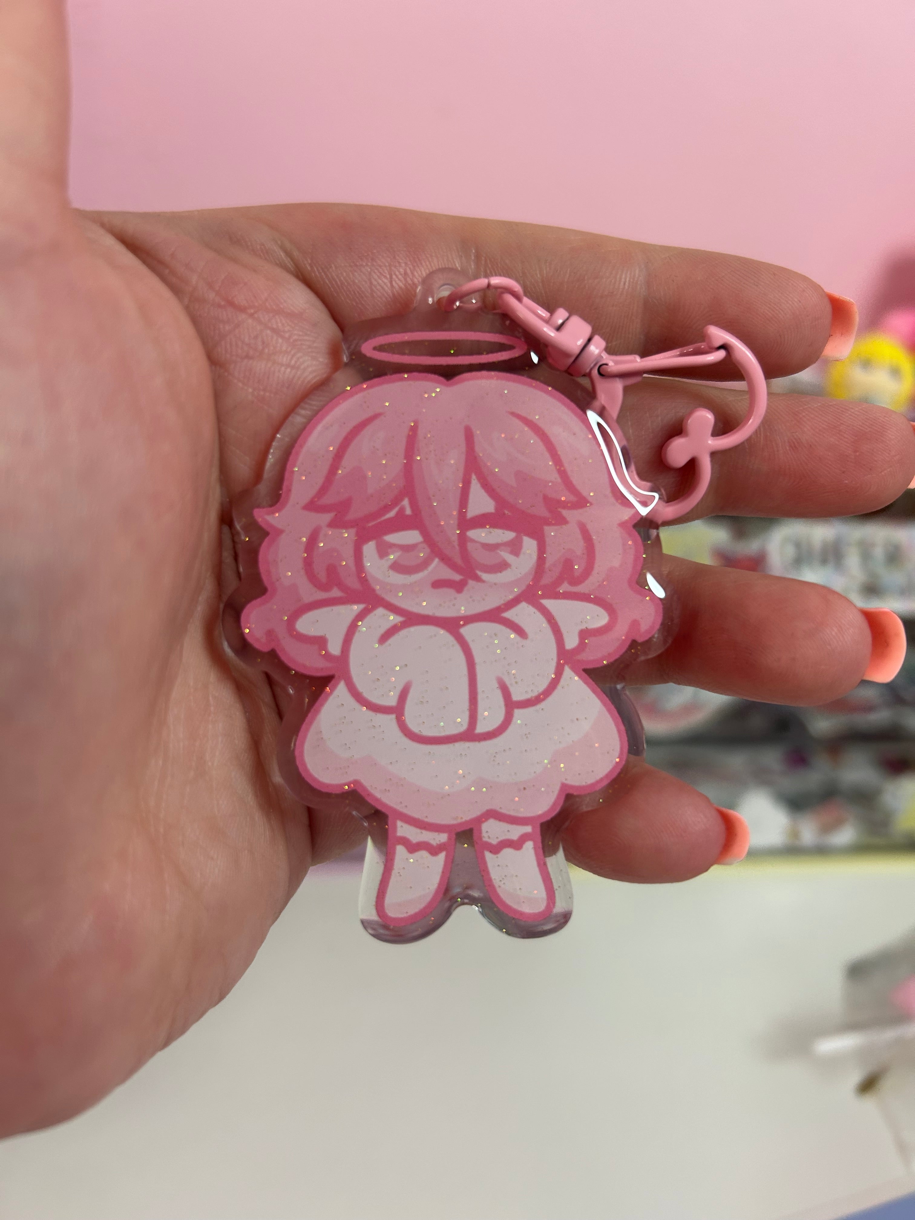 Angel Acrylic Keychain