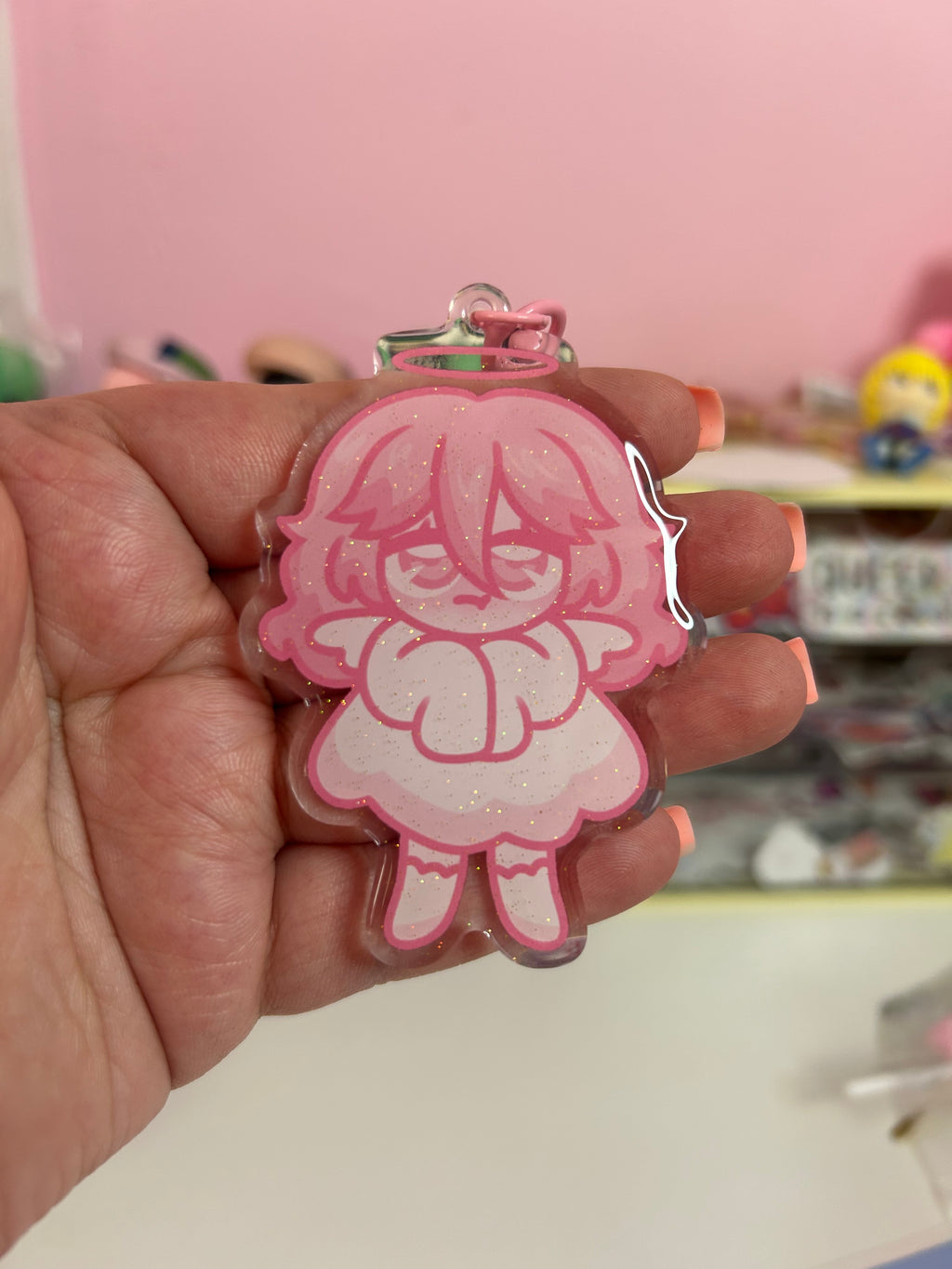 Angel Acrylic Keychain
