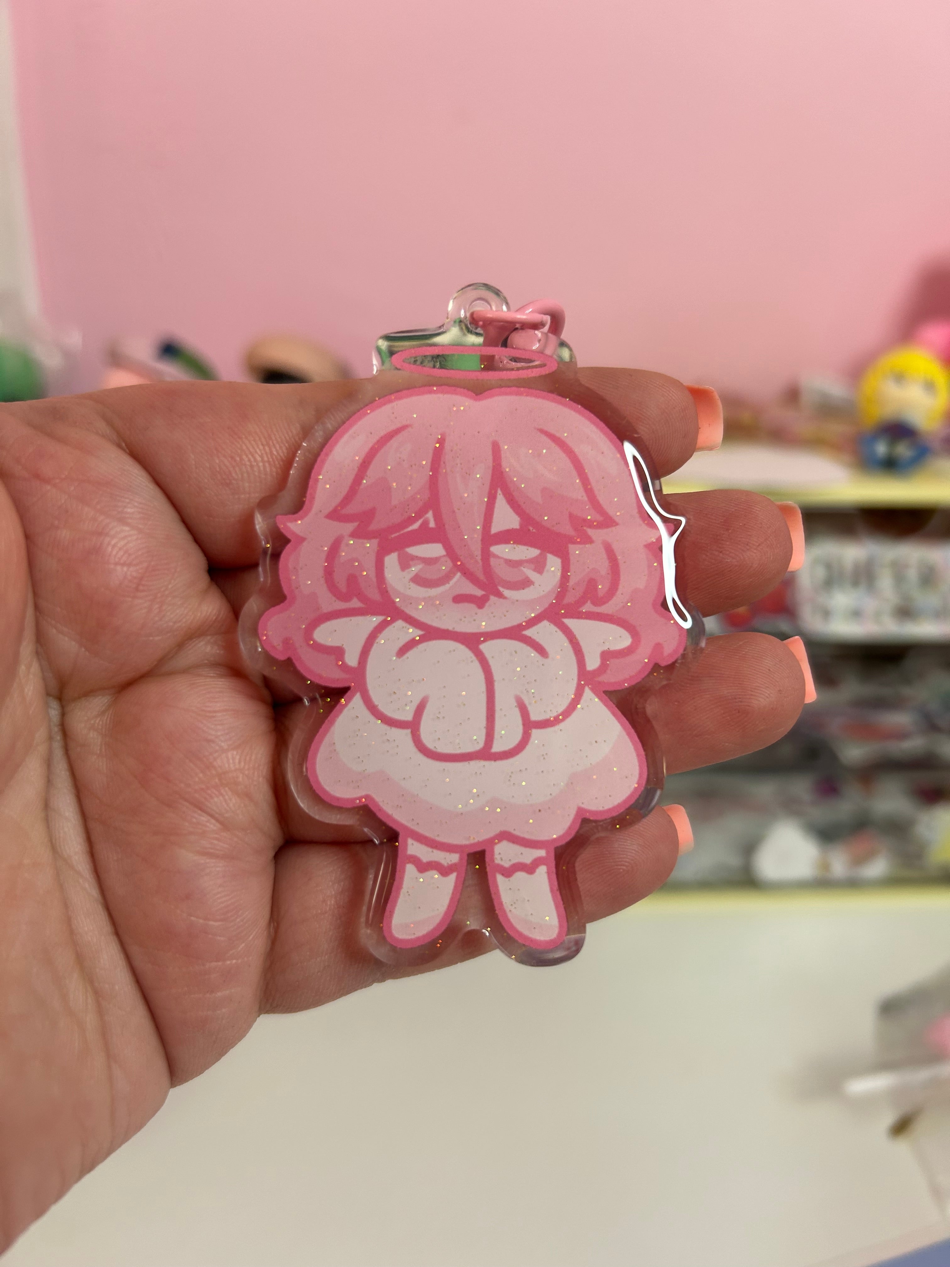 Angel Acrylic Keychain