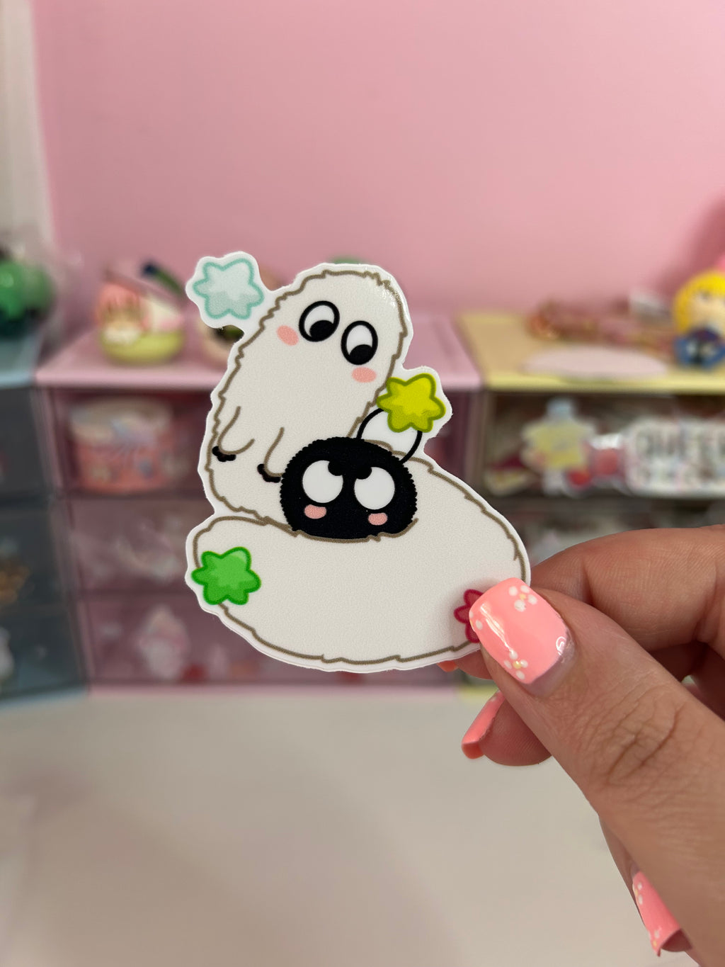 WHA Brush Buddy and Soot Sprite Sticker