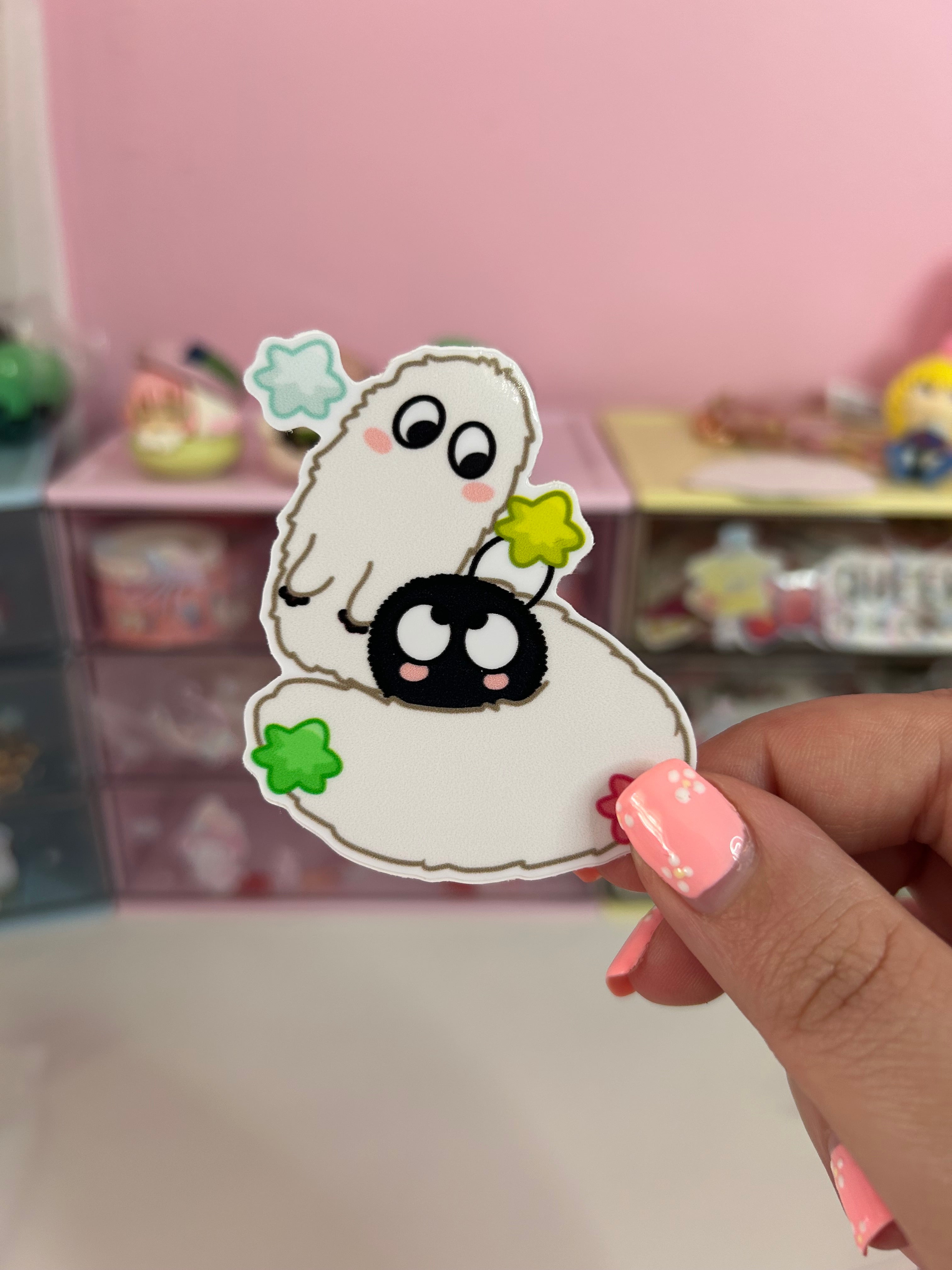 WHA Brush Buddy and Soot Sprite Sticker