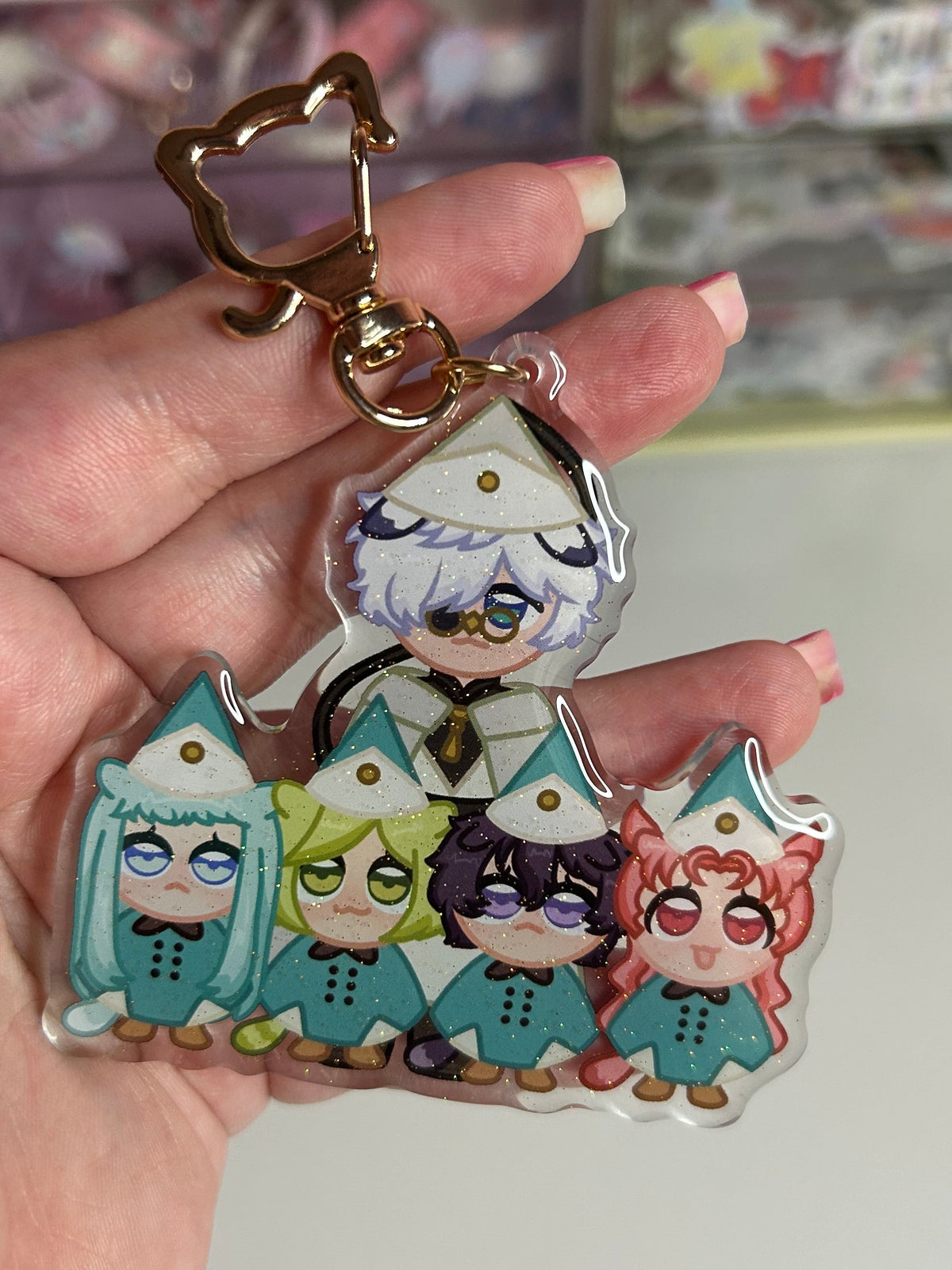 Qifling Kitties Epoxy Keychain