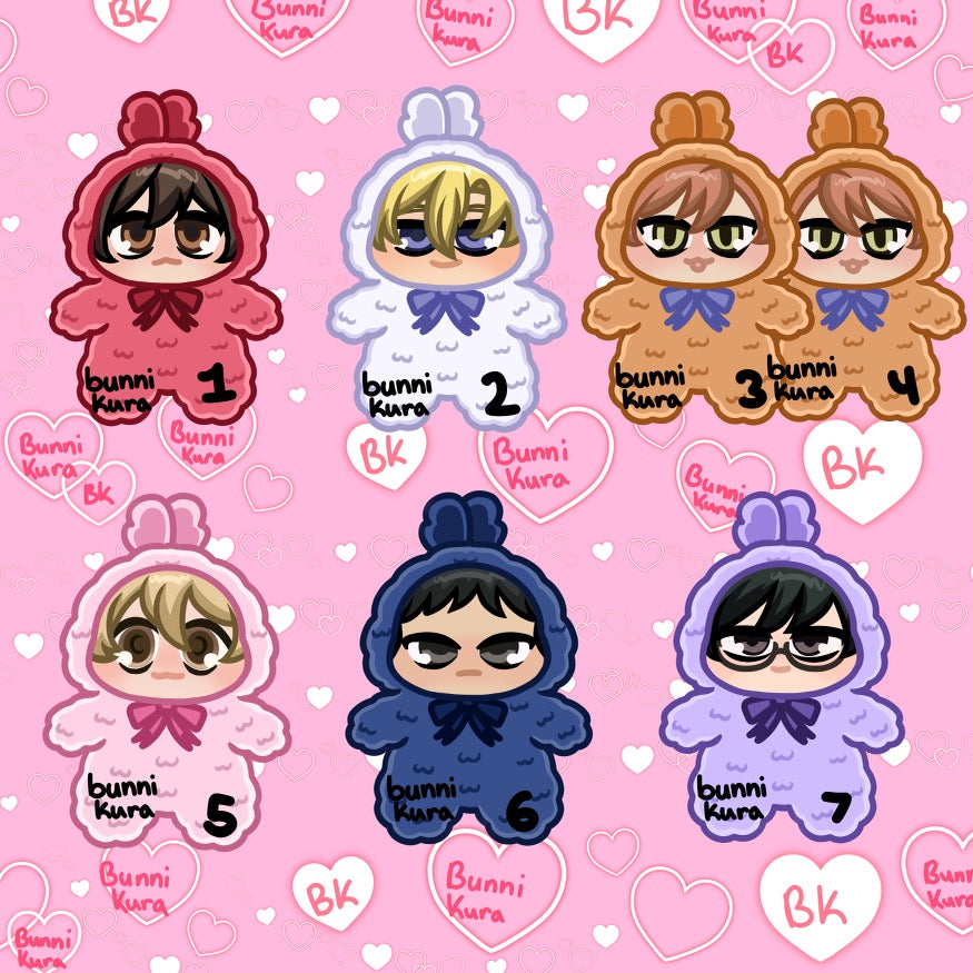 Pre-Order Hosting Anime Acrylic Keychains