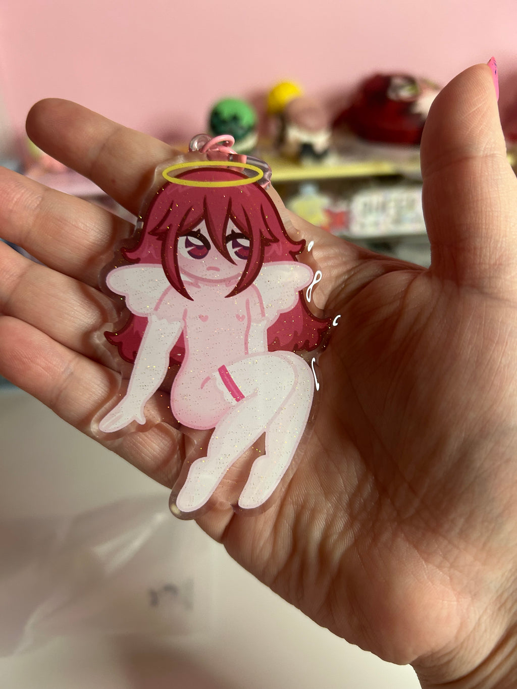 Angelic Anime Acrylic Keychain