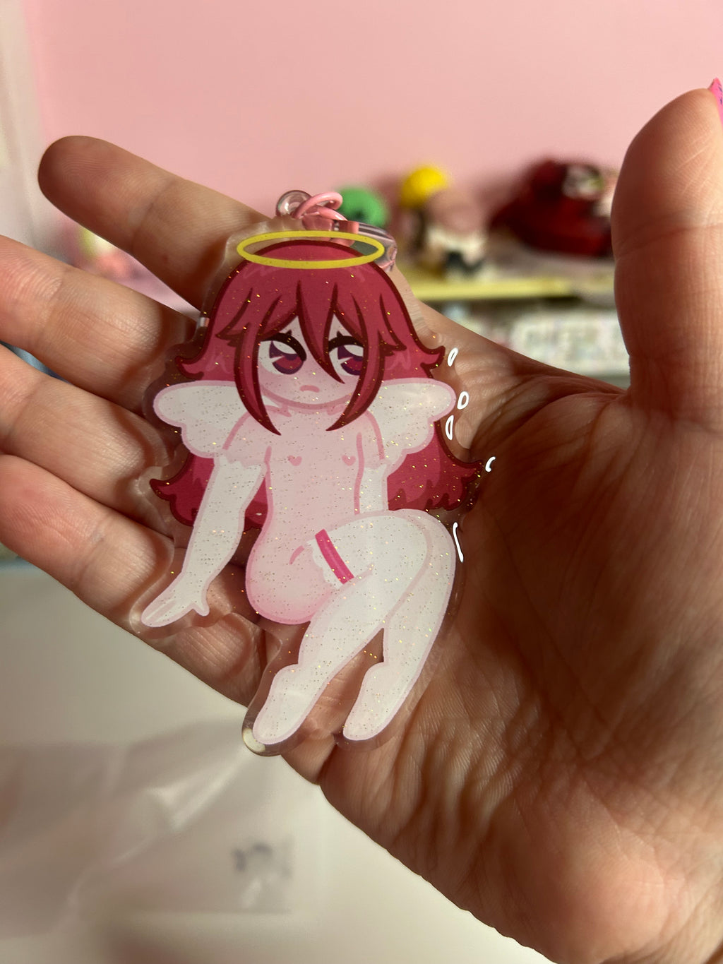 Angelic Anime Acrylic Keychain