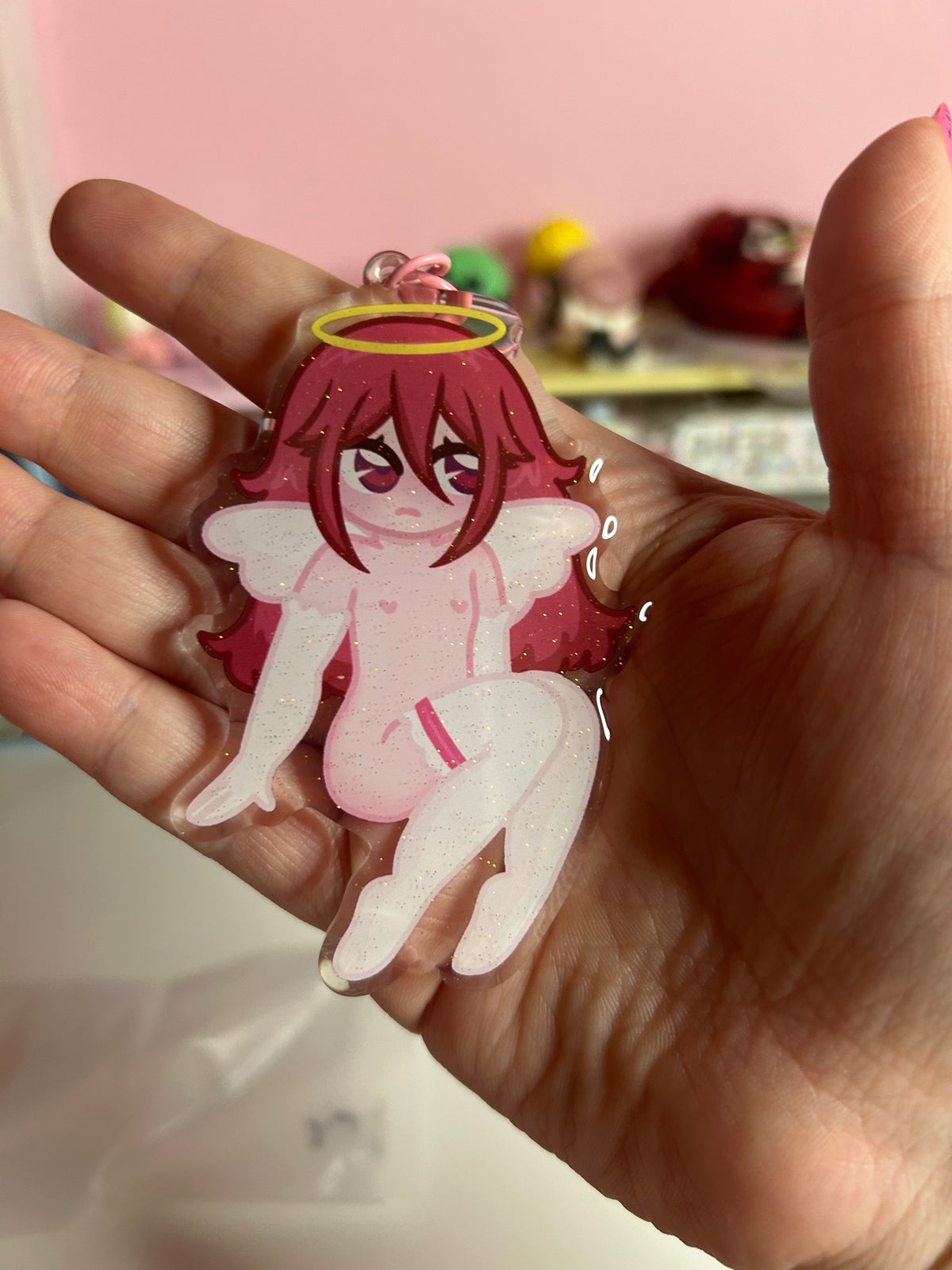 Angelic Anime Acrylic Keychain