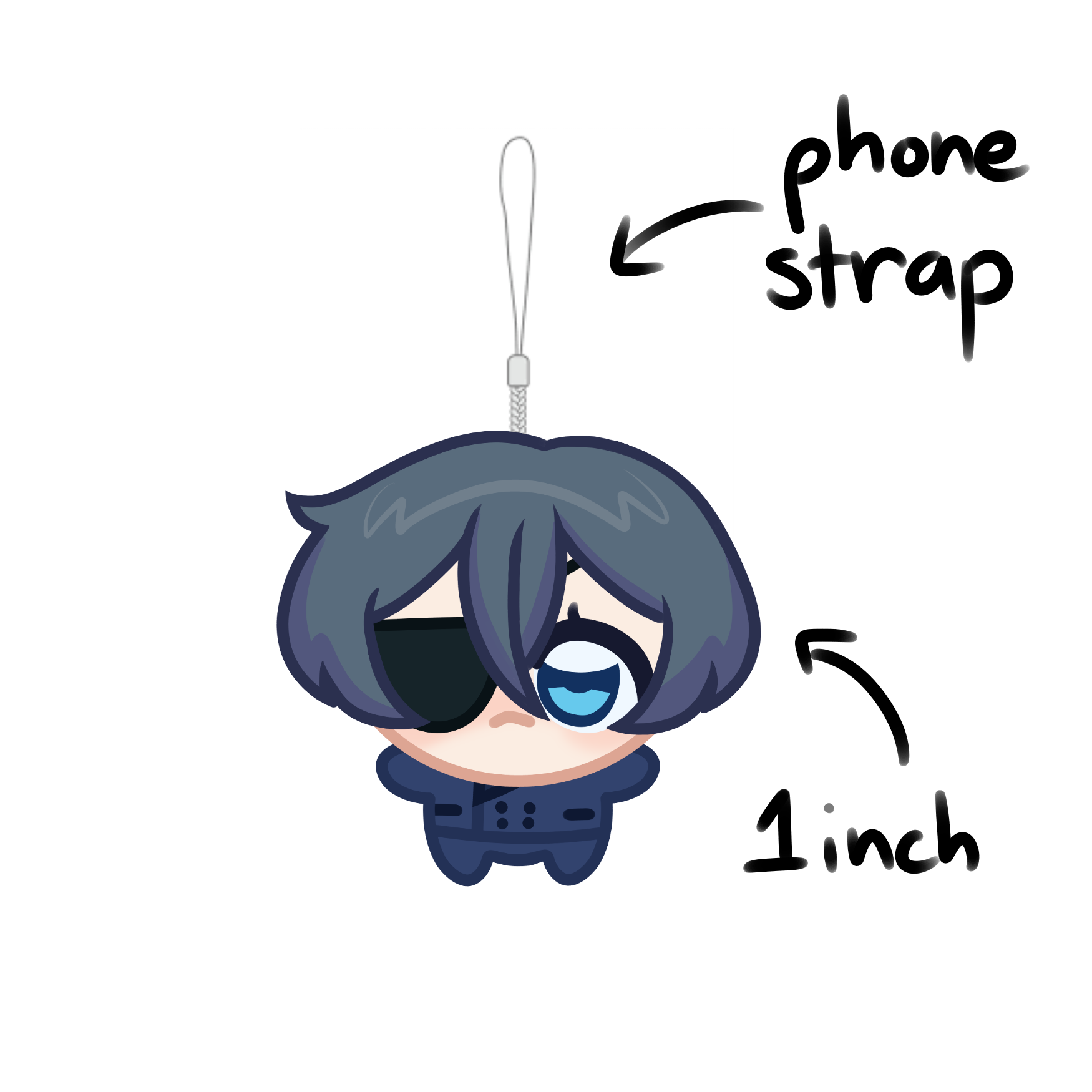 Anime Epoxy Phone Charms