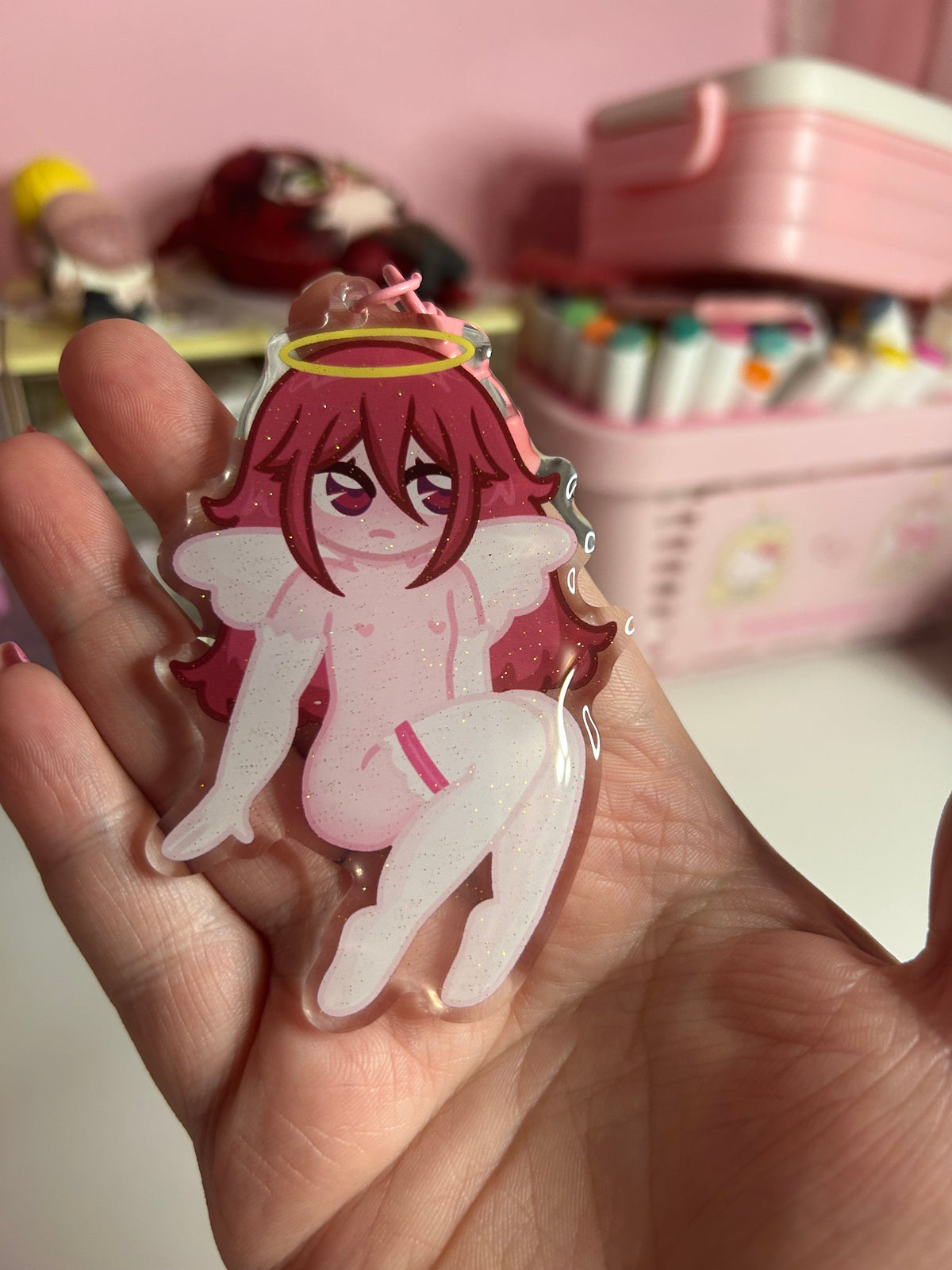 Angelic Anime Acrylic Keychain