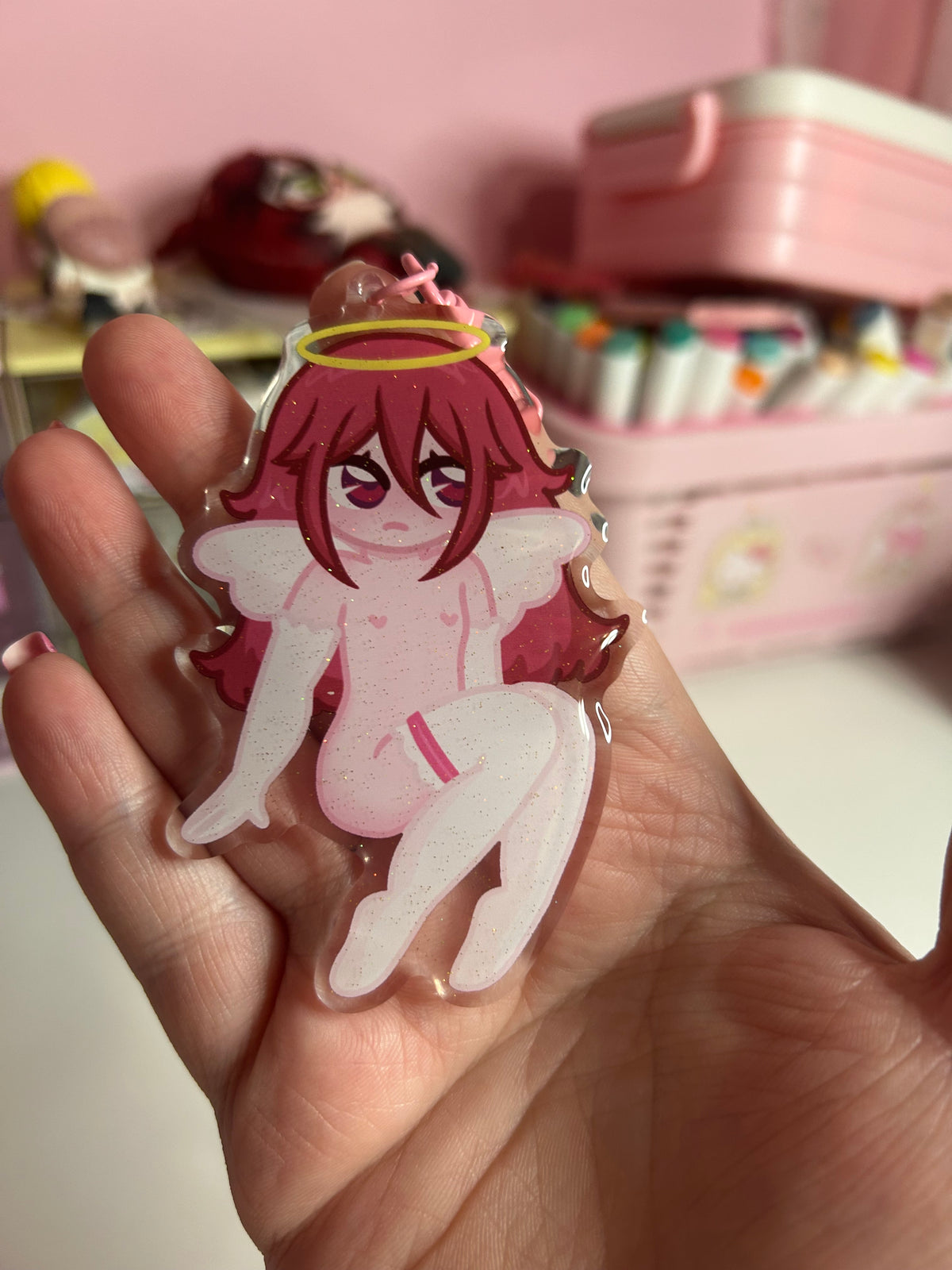 Angelic Anime Acrylic Keychain
