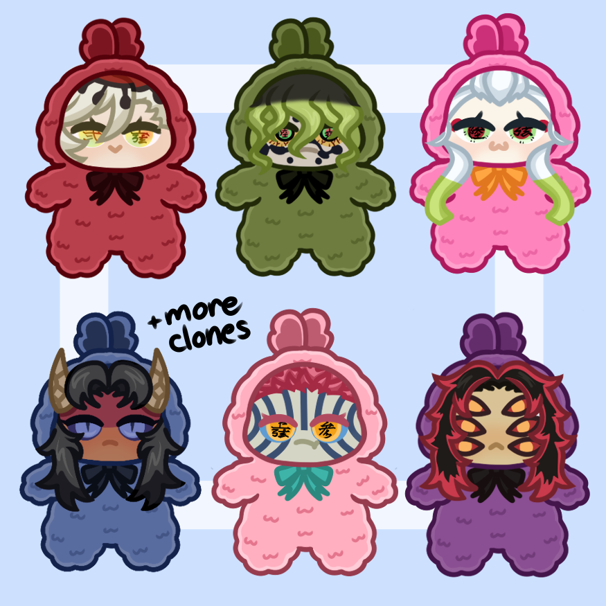 12 Moons Demon Acrylic Keychains