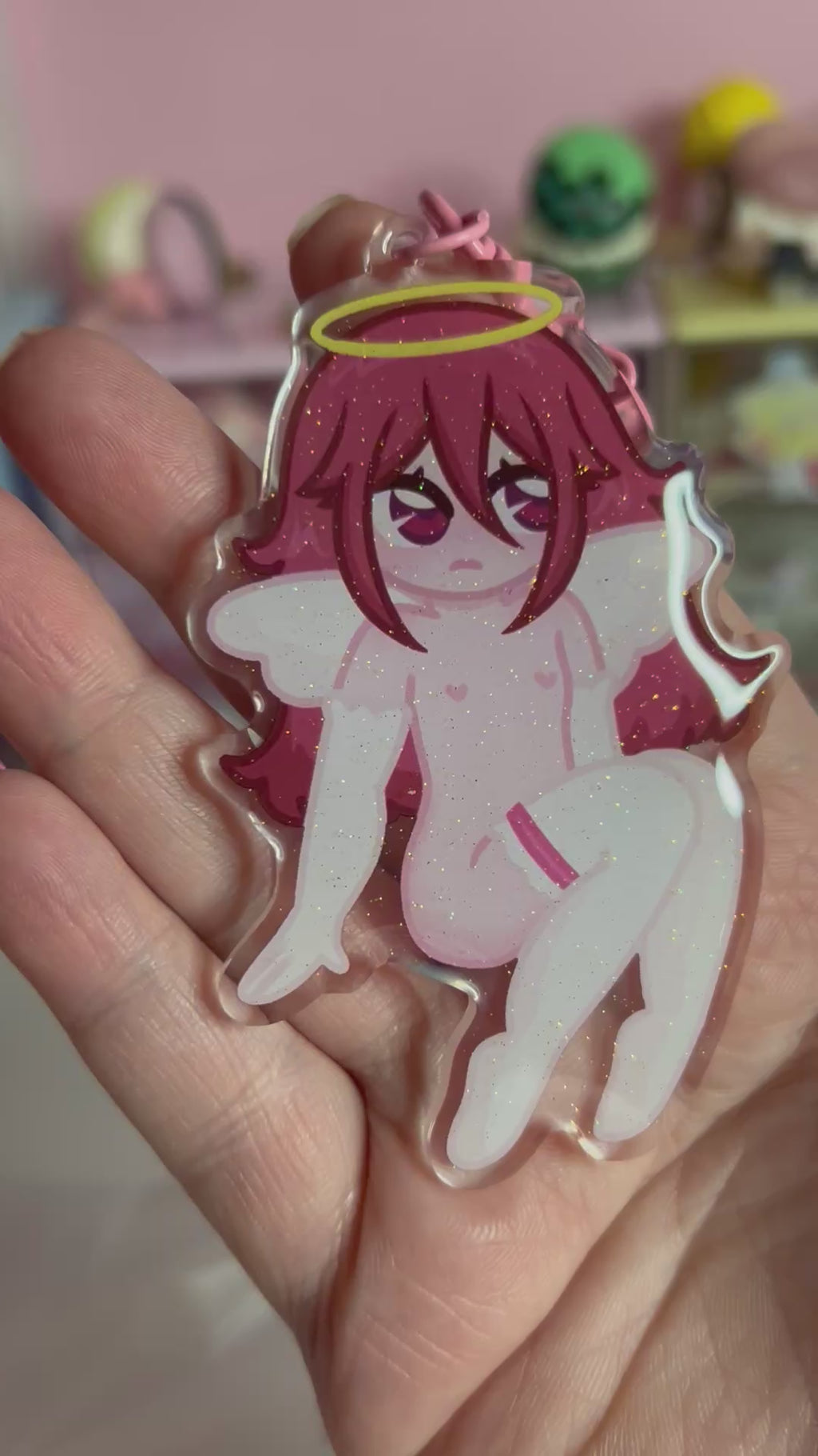 Angelic Anime Acrylic Keychain